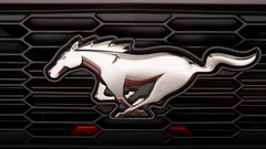 Cars badges combine Ford mustang