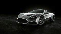 Cars black background Zenvo vehicles zenvo st1 front angle view