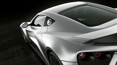 Cars black background Zenvo vehicles zenvo st1 rear angle view