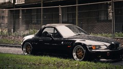 Cars BMW racing cars automobiles black cars BMW Z3