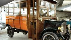 Cars bus antique train