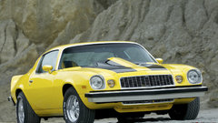 Cars chevrolet camaro yellow