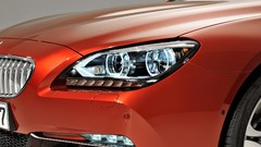 Cars close-up headlights vehicles BMW 6 series red cars BMW 