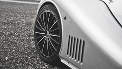 Cars close-up monochrome moutain