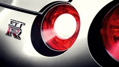 Cars close-up Nissan GTR nissan gtr taillights Nissan R35 GT-R 