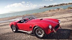 Cars cobra vehicles red cars front angle view AC Cobra Ford 427 