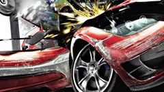 Cars Collision Crash Engines 3d automobile digital art Initial 