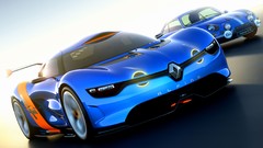 Cars concept art front angle view Renault Alpine A110-50 
