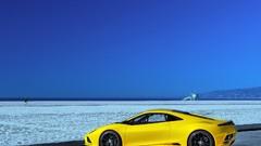 Cars concept art yellow cars Lotus Elan