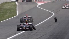 Cars Crash formula one race tracks Toro Rosso
