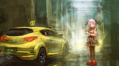 Cars drawings anime girls vehicles cityscapes op-center 