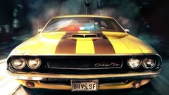 Cars driver san francisco artwork video games Dodge Challenger 