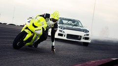 Cars dumb motorbikes Drifting