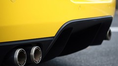 Cars exhaust Ferrari 599 Ferrari 599 GTB Fiorano yellow cars