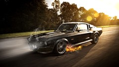 Cars fast Photo manipulation crashed Ford Mustang Shelby GT350