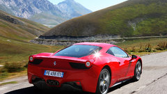 Cars Ferrari back view