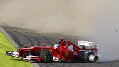 Cars Ferrari Crash fernando alonso formula one Grand Prix of 