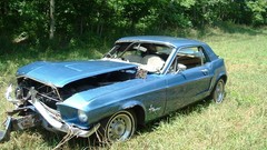 Cars Ford Collision Crash vintage USA vehicles Ford mustang 