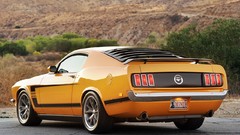 Cars Ford vehicles 1969 Ford mustang muscle cars rear angle 