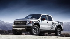Cars front angle view pickup trucks Ford F-150 SVT Raptor
