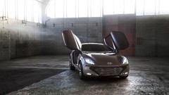 Cars front Hyundai vehicles concept art concept cars open doors 