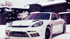 Cars front lit Porsche Panamera Edo Competition