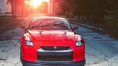 Cars front view nissan gtr red cars nissan GTR R35