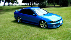 Cars grass vehicles Mitsubishi