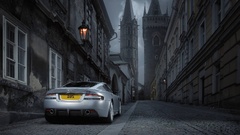Cars gray silver aston