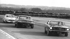 Cars grayscale Ford mustang