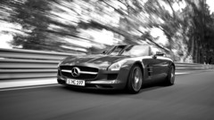 Cars grayscale Mercedes-Benz Mercedes-Benz