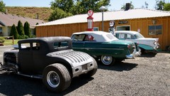 Cars hot rod classic cars gas station