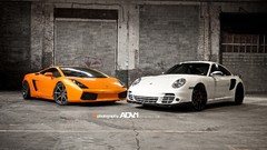 Cars lamborghini gallardo porsche 997