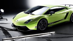 Cars Lamborghini green cars