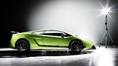 Cars Lamborghini green cars