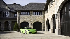 Cars Lamborghini green cars