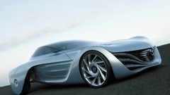 Cars Mazda concept cars futuristic silver cars