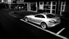Cars monochrome Mercedes-Benz Mercedes