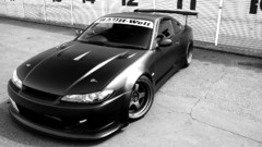 Cars monochrome nissan silvia