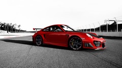 Cars monochrome techart Porsche 911 GT2 RS