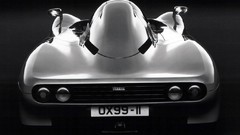 Cars monochrome Yamaha back view vehicles grayscale Yamaha 