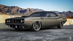 Cars muscle cars 3D modeling Plymouth Barracuda