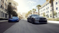 Cars Nissan roads Corvette automobile vehicles nissan gtr 