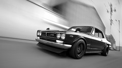Cars Nissan Skyline grayscale Hakosuka