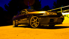 Cars Nissan Skyline low-angle