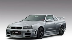 Cars Nissan vehicles Nissan Skyline nismo grey background 