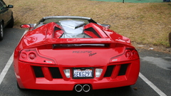 Cars parking back view