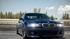Cars parking headlights Bmw m3 e46