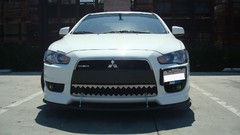 Cars parking vehicles Evo X Mitsubishi Evo