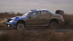 Cars rally Airborne Subaru